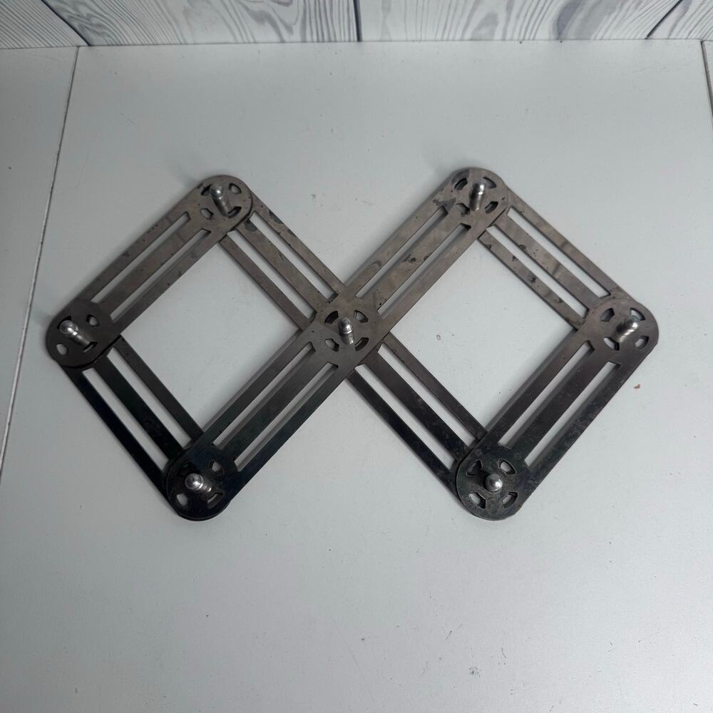 MCM Vintage Metal Foldable Trivet 1950 Art Deco Metal Kitchen Table Design